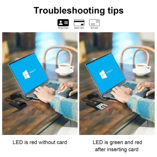 Lecteur de Carte Chifa & toute Cartes à Puce USB 2.0 Compatible Windows é MacOs ZW-12026-1 ZOWEETEK