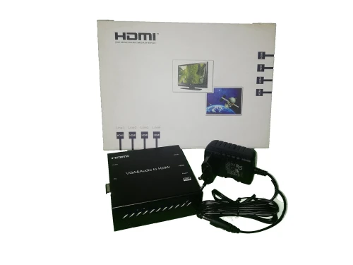 Convertisseur VGA & Audio vers HDMI 720P 1080P (Un seule sens VGA vers HDMI) 