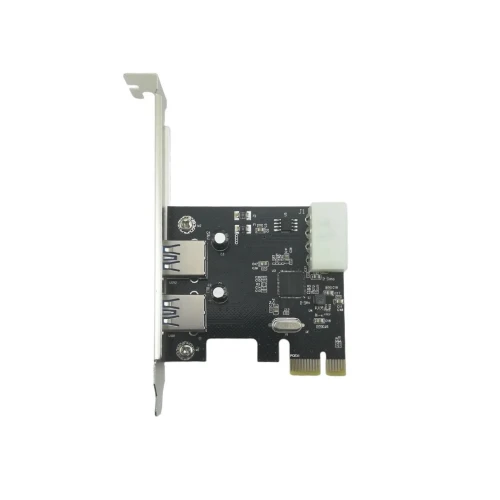 Carte PCI Express vers 2 Ports USB 3.0 (5Gbps) avec UASP - Alimentation LP4 PCE720 CAPSYS
