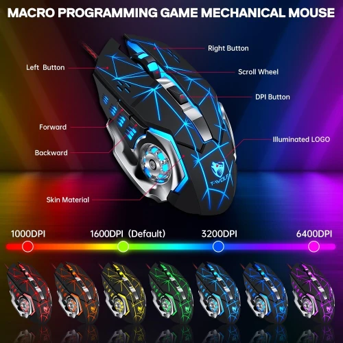 Kit Mobile Gaming 5en1 Clavier & Souris & Tapis de Souris & Convertisseur et support TF950 T-WOLF
