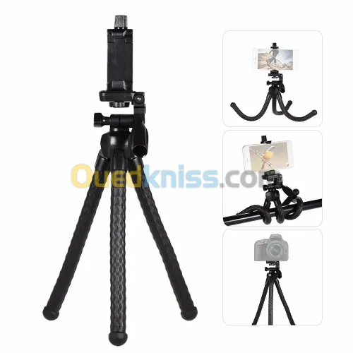 Trépied Mini Poulpe (Pieuvre) pour Caméra avec Support de Clip de Téléphone VCT-3280 Yunteng