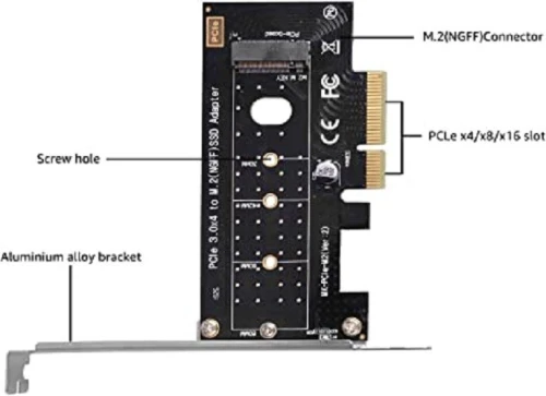 Carte PCI Express Pour une Extension Disque Dur SSD M2 NVMe