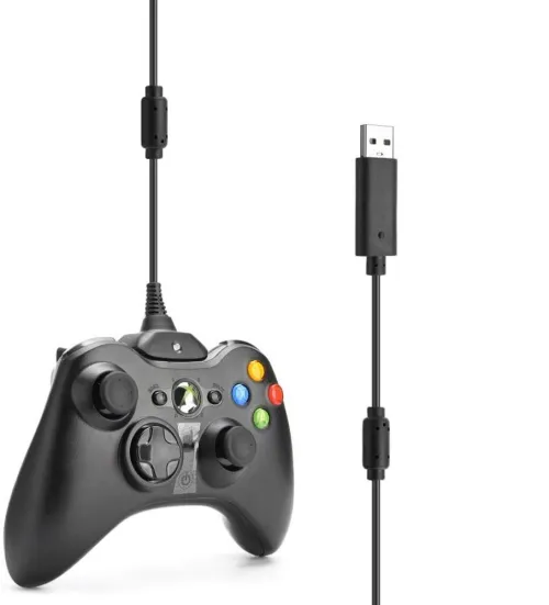 Câble de Chargement Batterie Manette X-box Sans Fil Avec 2 Filtres 