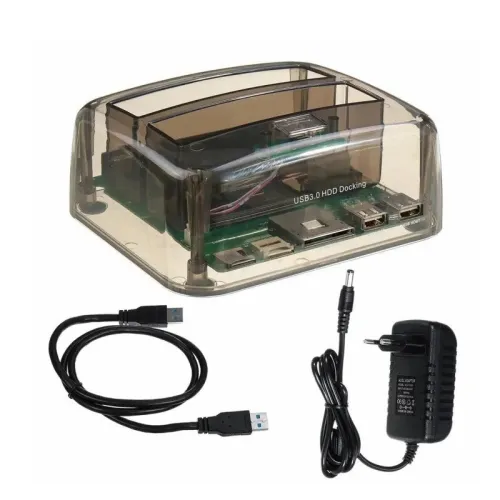 Station d'Accueil Double Disques Durs HDD & SSD SATA & IDE 2,5" et 3,5" sur Port USB 3.0 S8