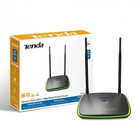 Modem Routeur WiFi Dual Band Gigabit Antenas 7dbi 1200Mbps USB 2.0 AC1200 D1201 Tenda