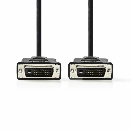 Câble DVI-D Dual Link Male 24 +1 vers DVI-D Dual Link Male 24 +1 avec Double Ferrites 1.8 m