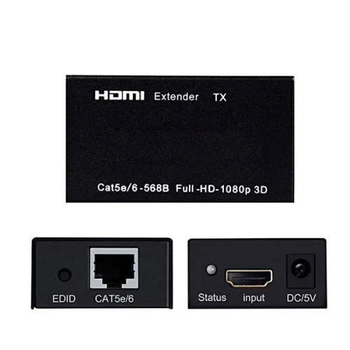 Extender & Rallonge HDMI Full HD à 60 Hz 60 m sur Câble Ethernet Cat5e/6
