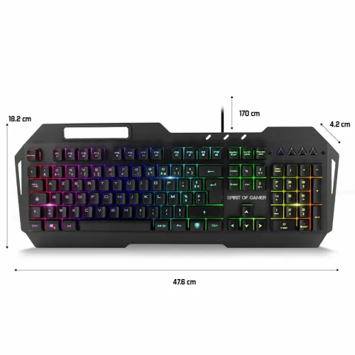 Pack Clavier & Souris Gaming Rgb Pour Pc / Ps4 / Xbox One Elite-Mk30 Spirit Of Gamer