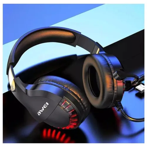 Casque Gaming Stéréo Jack 3.5 Mm + USB Pour Mobile Gaming Pc Ps4 ES-770i AWEI