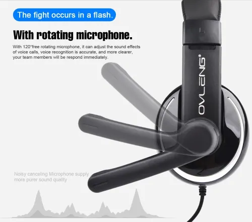 Casque Gaming 3D Surround Stéréo Jack 3.5 Mm Pour Mobile Gaming Pc Ps4 OV-P4 OVLENG