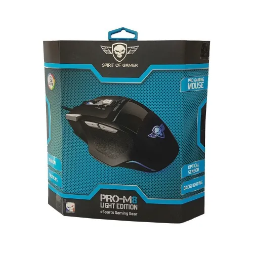Souris Filaire pour Gamer - Droitier - Capteur Optique 3500 dpi - 7 boutons - Pro-M8 Light Edition