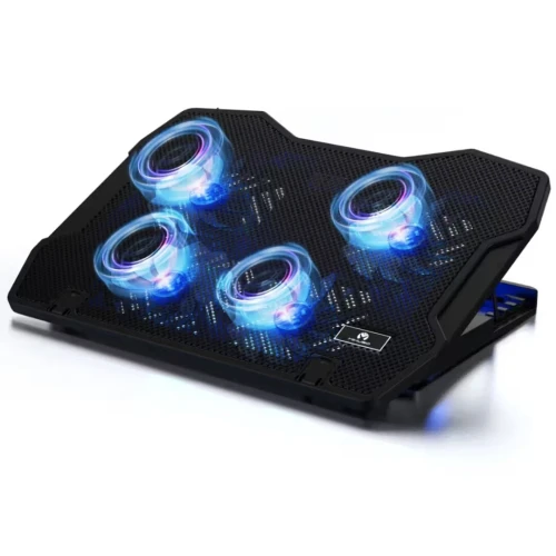 Refroidisseur Laptop avec 4 Ventilateurs Réglables Compatibles jusqu'à 17'' NCP-067 MIKUSO