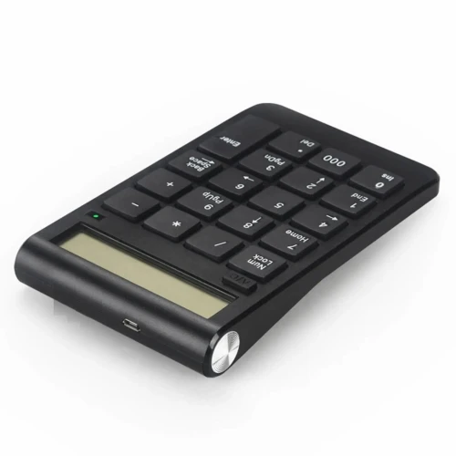 Mini Clavier Numérique USB avec Afficheur de 20 Touches avec Fonction de Calculatrice