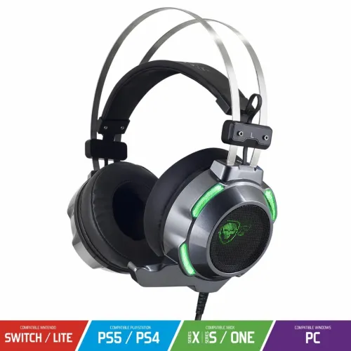 Casque Audio Gamer  Microphone Flexible RGB Jack 3.5mm Multiplateforme Elite-H30 SPIRIT OF GAMER