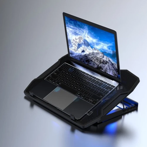 Refroidisseur Laptop avec 4 Ventilateurs Réglables Compatibles jusqu'à 17'' NCP-067 MIKUSO
