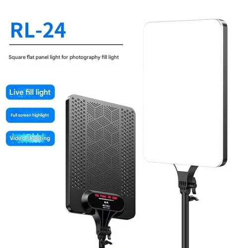 Panneau Lumineux LED pour Vidéo avec Télécommande - Température de couleur de 3200 K à 5700 K RL-24