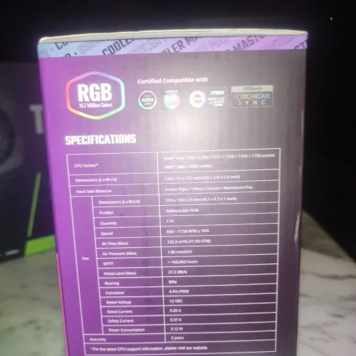 COOLER MASTER HYPER 212 SPECTRUM V3 CPU AIR COOLER