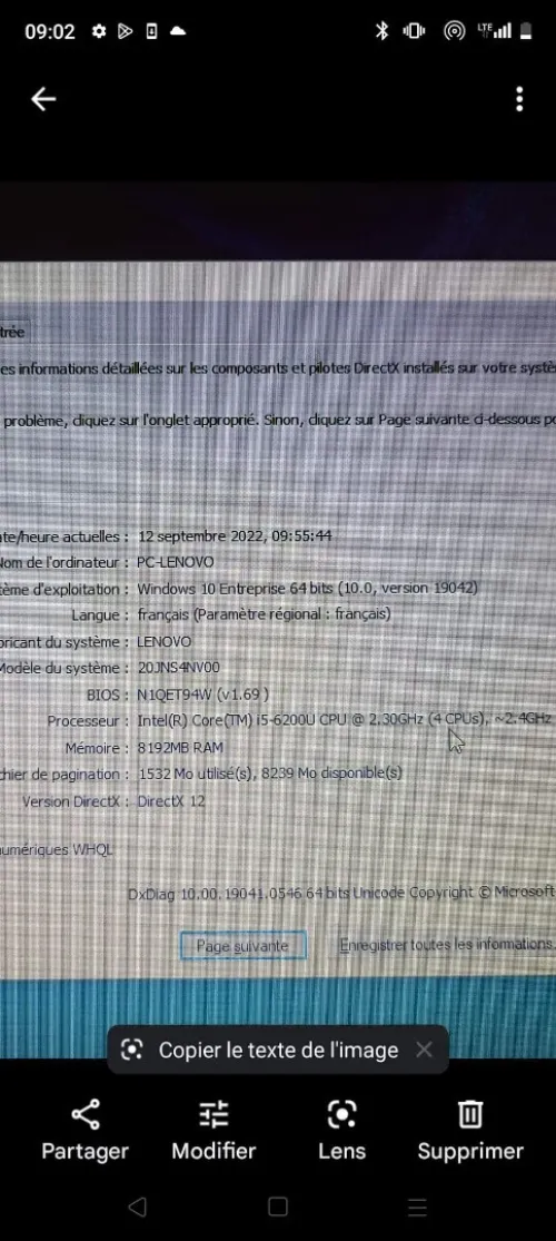 Lenovo Thinkpad L13 i5-10eme 256ssd 59000 da