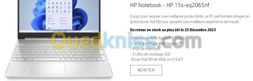 HP Notebook - Hp 15s -eq2065nf