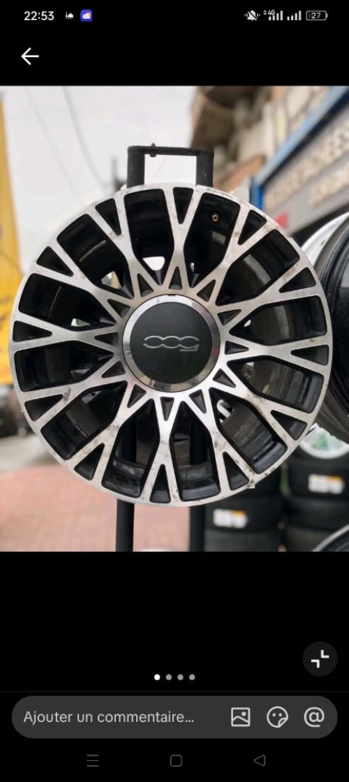 Jent avec pneu fiat 500