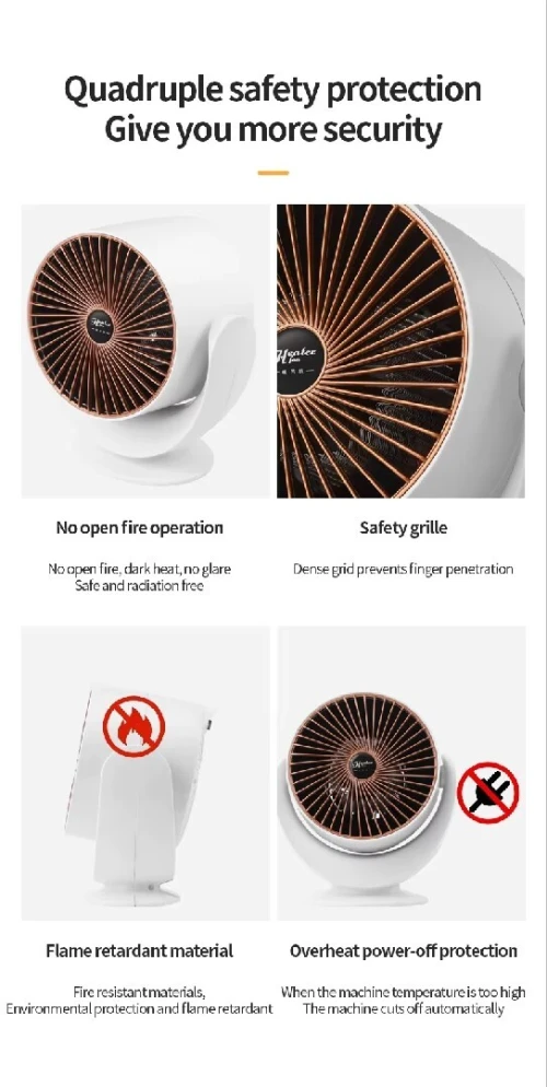 Chauffage Soufflant electrique puissant de 800W
