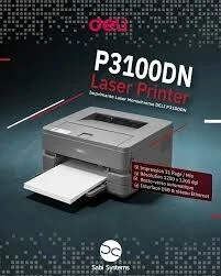 Imprimante Deli LASER Monochrome A4 P3100dn 31ppm - LAN / RECTO VERSO / Ecran LCD