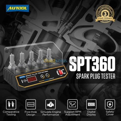 Testeur de bougies d'allumage AUTOOL SPT360 Diagnostic automobile