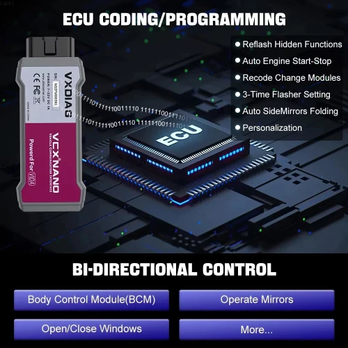 VXDIAG VCX NANO NX200 outil de diagnostic pour Renault
