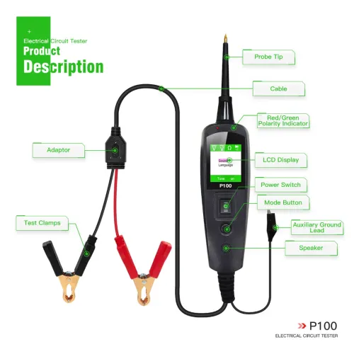 TopDiag P100 testeur de Circuit électrique de voiture
