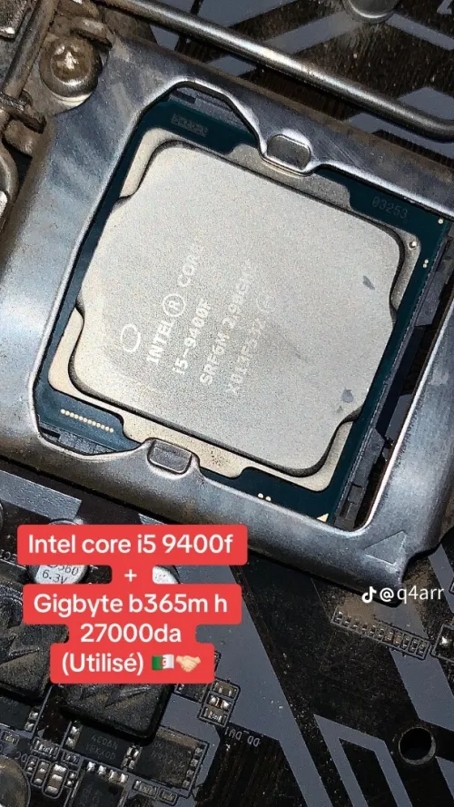 Intel Core i5-9400F avec son ventulateur original