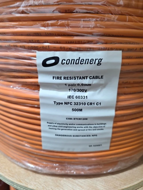 Cable 2x1.5mm2 CR1 marque condenerg