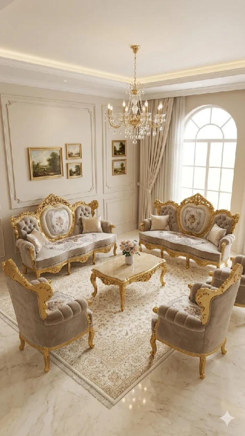 Salon égyptien modèle cœur