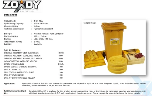 Chemical Spill Kit 120L