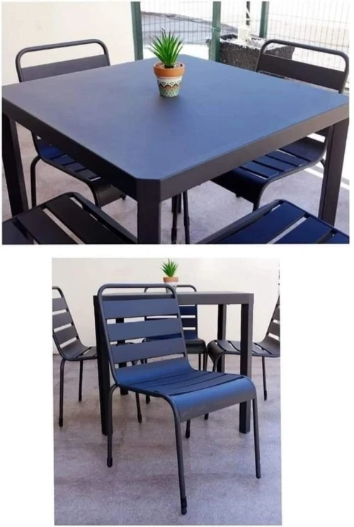 Table de terrasse, jardin et cafétérias (produit importé)
