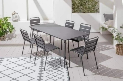 Table de terrasse, jardin et cafétérias (produit importé)