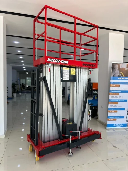 Nacelle/Plateforme élévatrice double mât en aluminium YBC02-10