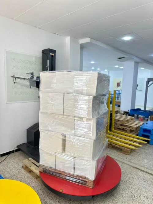 Banderoleuse filmeuse à plateau tournant 1000kg MH-FG1000A