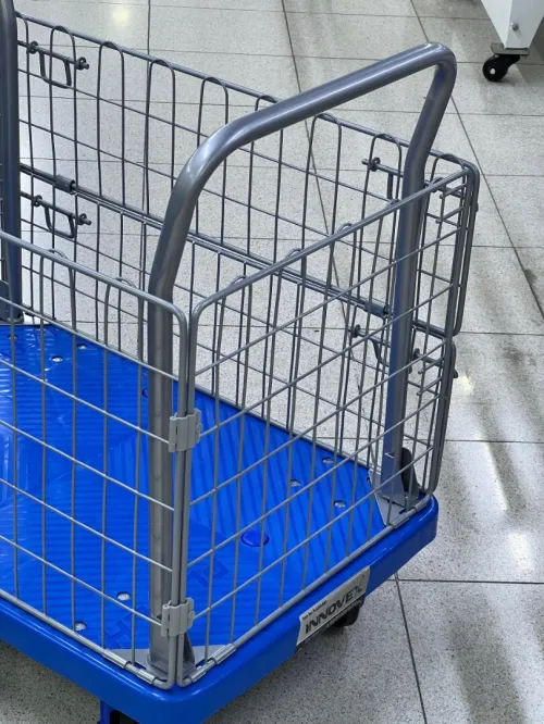 Chariot à plate forme avec grillage PLA300-AM1