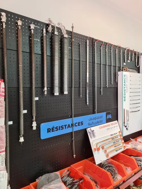 Résistance fil ou tubes pour soudeuses et fardeleuses