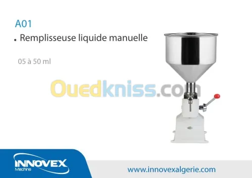Remplisseuse Liquide Manuelle de 5 à 50 ml