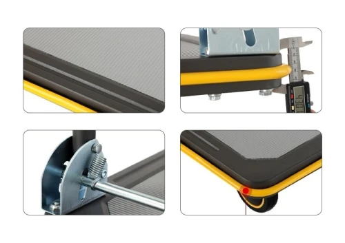 Chariot à plate forme en acier à bras pliable TB300P-DX