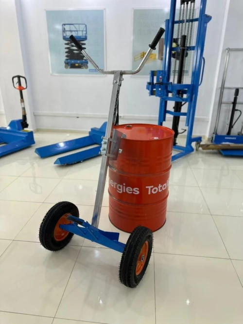 Chariot diable porte fût en acier à crochet DE450A