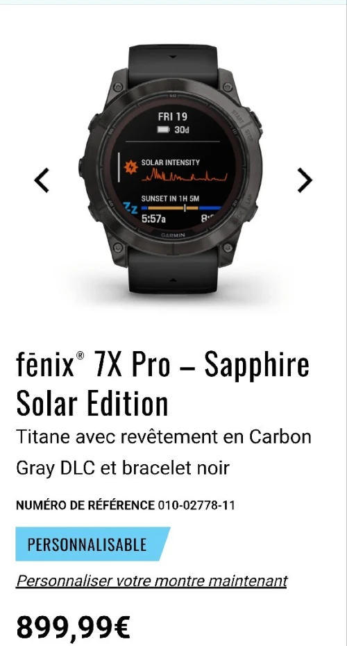 Garmin(série fēnix) Fenix 8 / Fenix 7