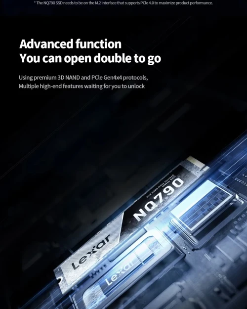SSD NVMe Lexar NQ790 1TB PCIe Gen 4.0 7000MB/s