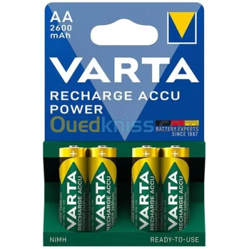 VARTA Piles Rechargeables AA / HR6 2100mAh MADE IN GERMANY