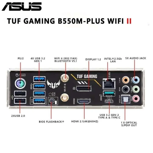 carte mère ASUS TUF Gaming B550M-PLUS WIFI II