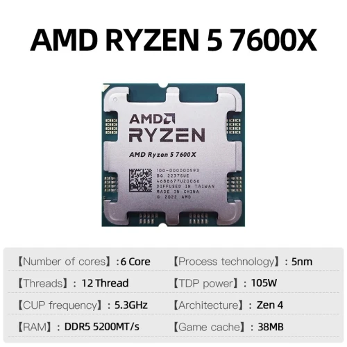 PROMO AMD CPU R5 7600X AM5, Box Version