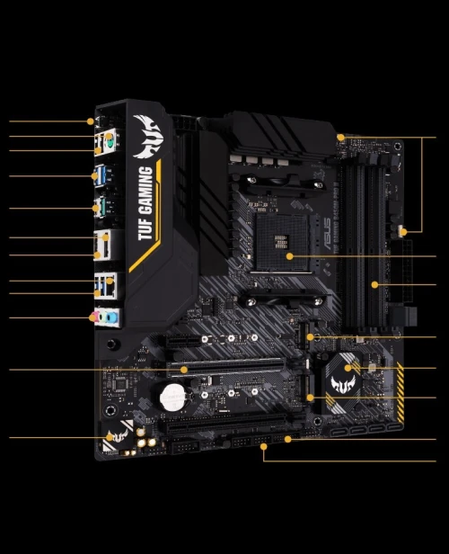 CARTE MERE ASUS TUF B450M-PRO GAMING II Des performances à couper le souffle