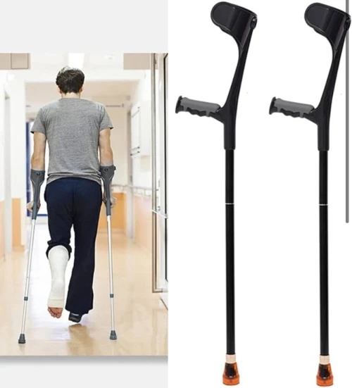 Béquille canne ergonomique adulte ajustable