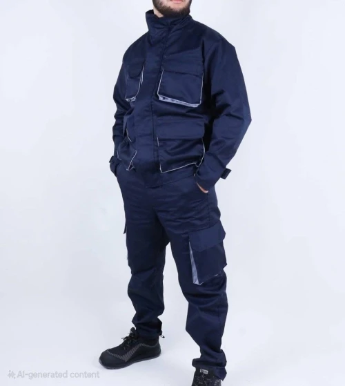 Tenue de travail , combinaison, chaussures de sécurité, gants , casque